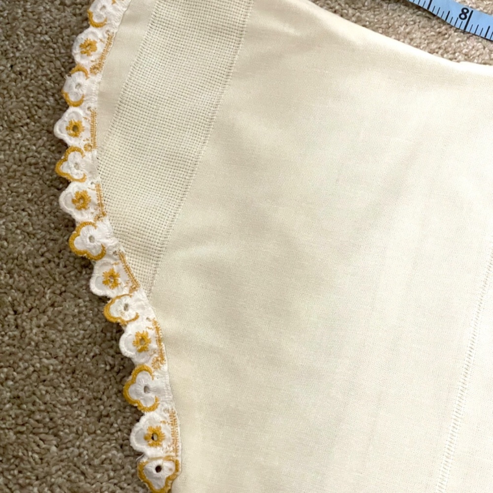 Hand Crafted Cream and Gold Blouse from vintage textiles - Picture 3 of 11